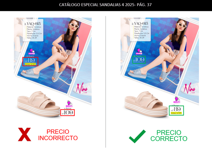 YAQ-615 CORRECCIÓN DE PRECIOS - ESPECIAL SANDALIAS 4